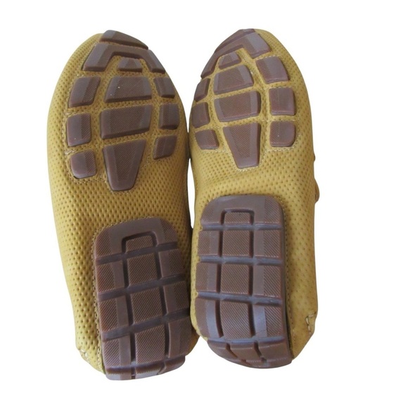 Donald Pliner Dorion Driving Loafer 9.5 Mustard Yellow Leather Office Brazil main image 5